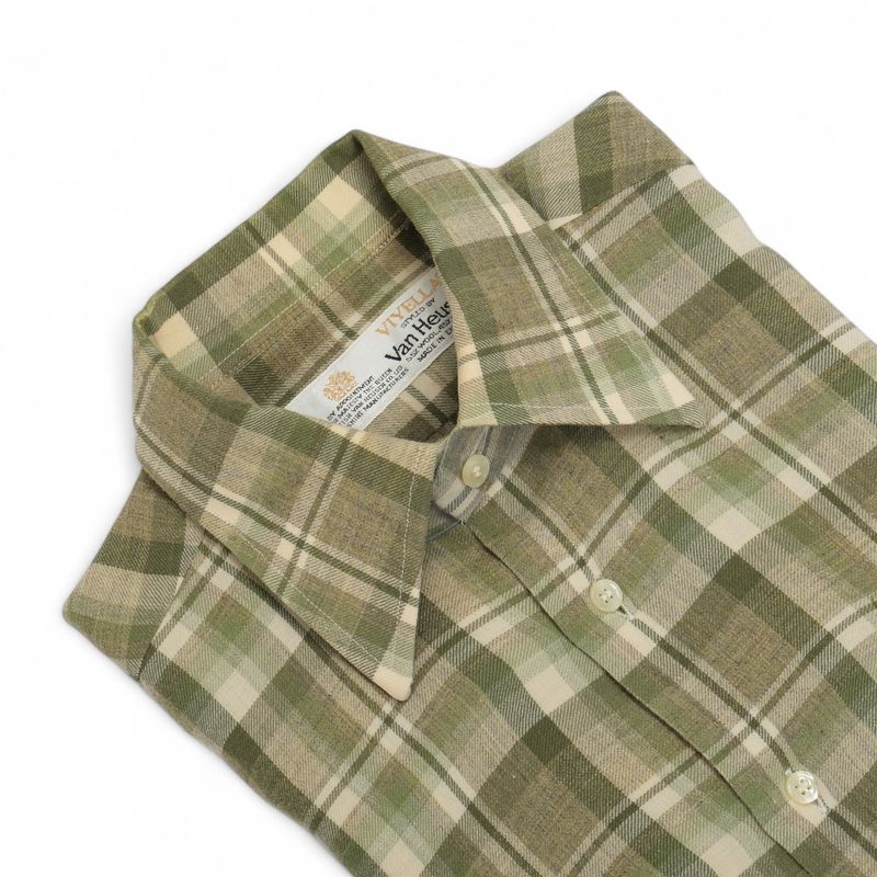 Pale Green Checked Summer Flannel Shirt