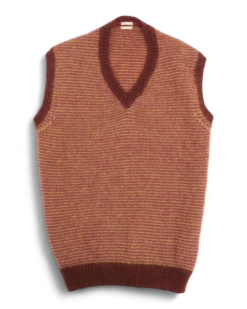 Mohair & Silk Oversized Slipover Vest