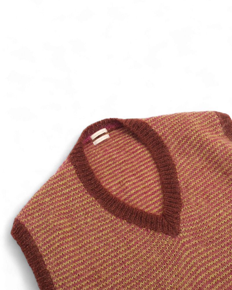 Mohair & Silk Oversized Slipover Vest