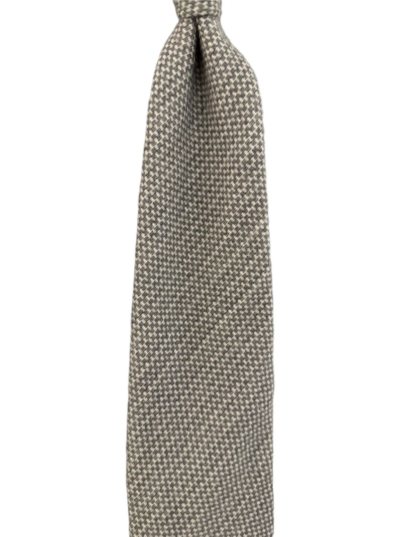 Grey 3-Fold Wool Tie