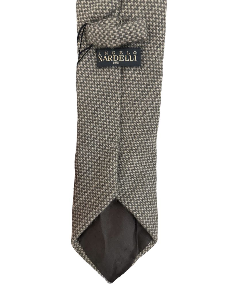 Grey 3-Fold Wool Tie