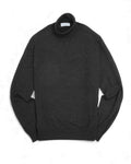Grey 37 Gauge Ultrafine Merino Turtleneck