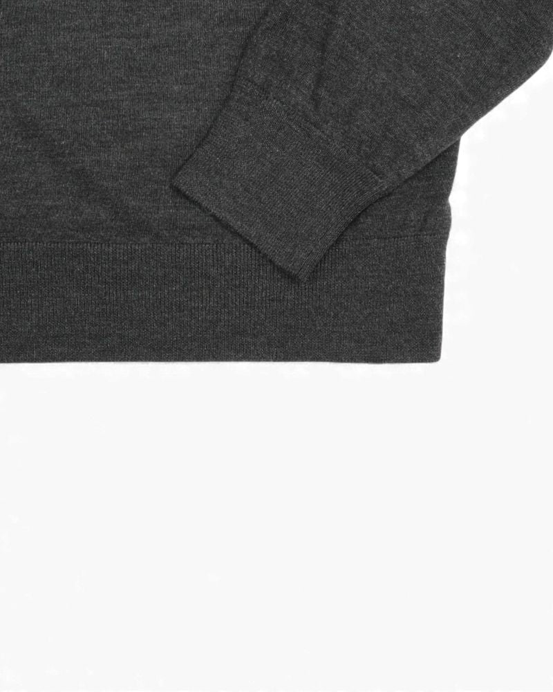 Grey 37 Gauge Ultrafine Merino Turtleneck