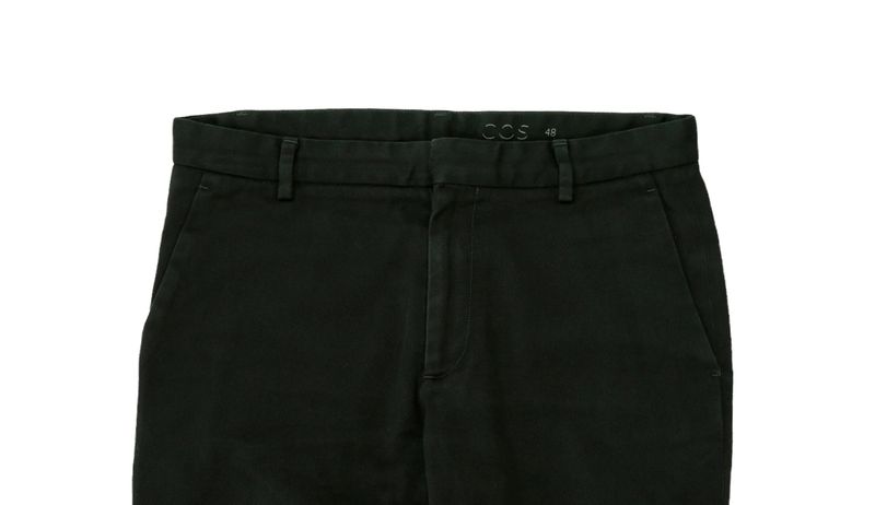 Black Mid Rise Trousers