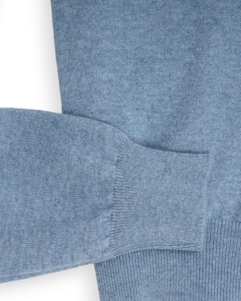 Powder Blue Cashmere Crewneck Knit