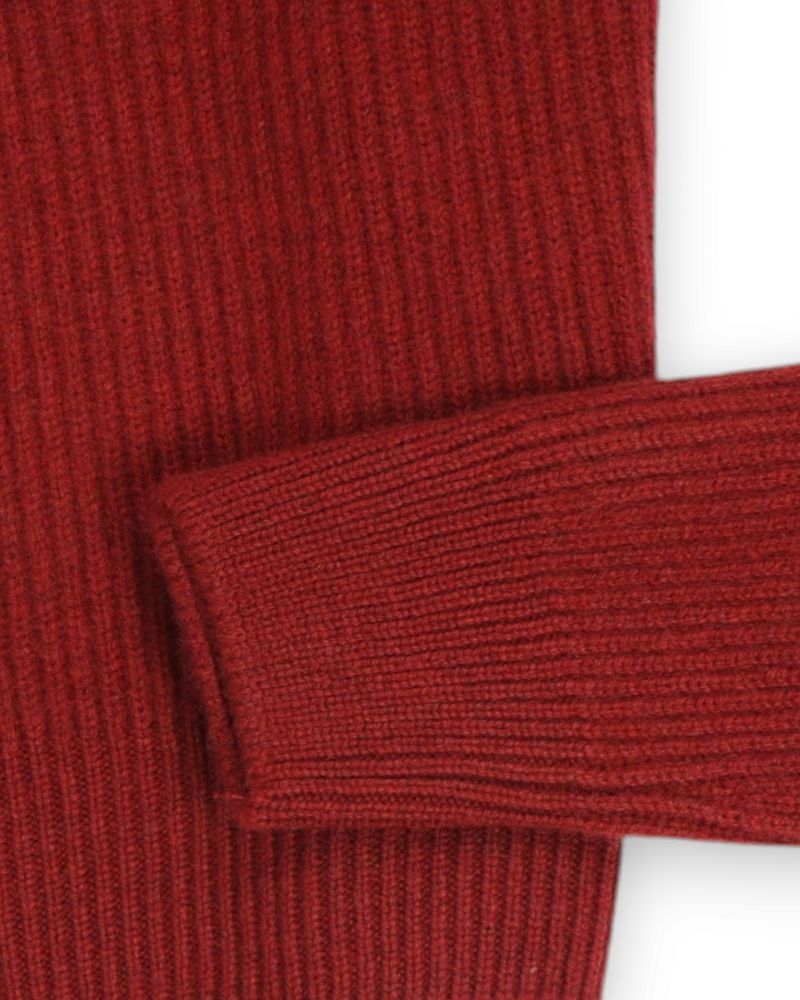 Maroon Red Saddle Shoulder Sweater