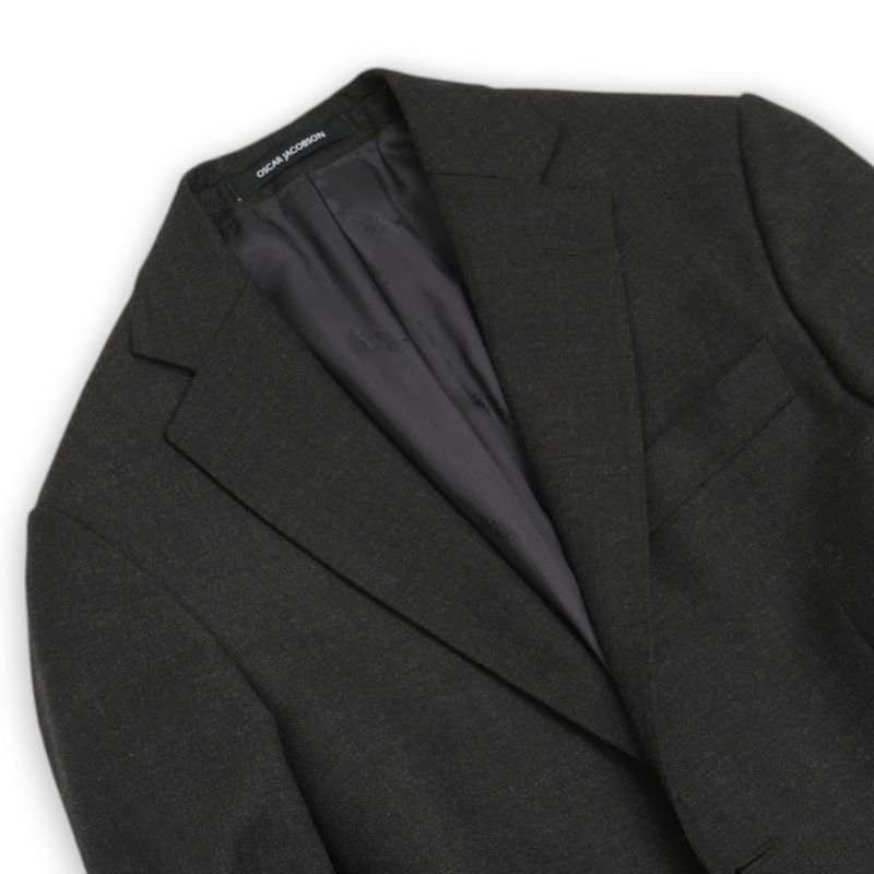 Dark Grey Hopsack Edmund Sports Jacket