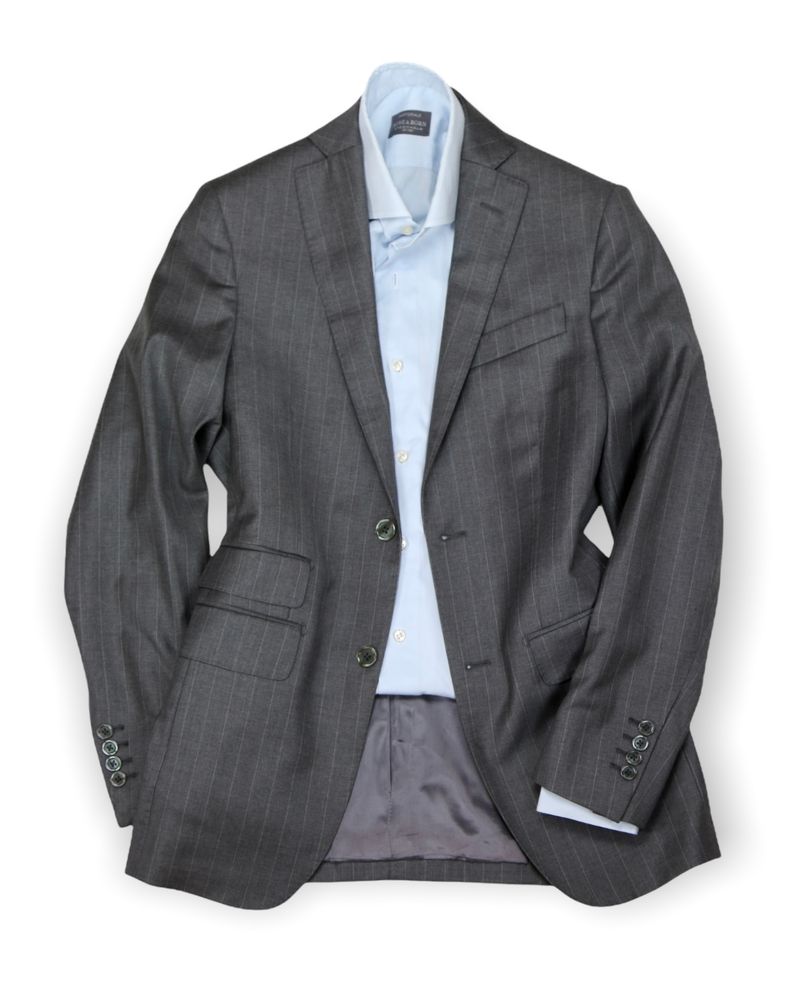 Grey Pinstripe Suit