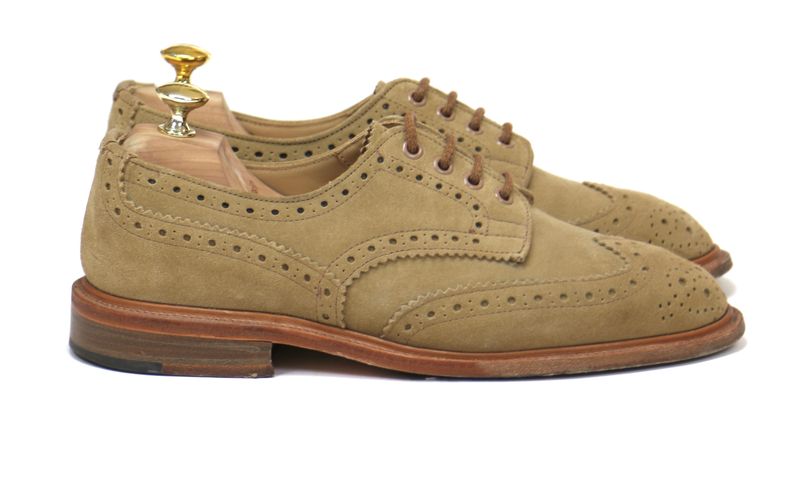 Sand Beige Suede Derbies