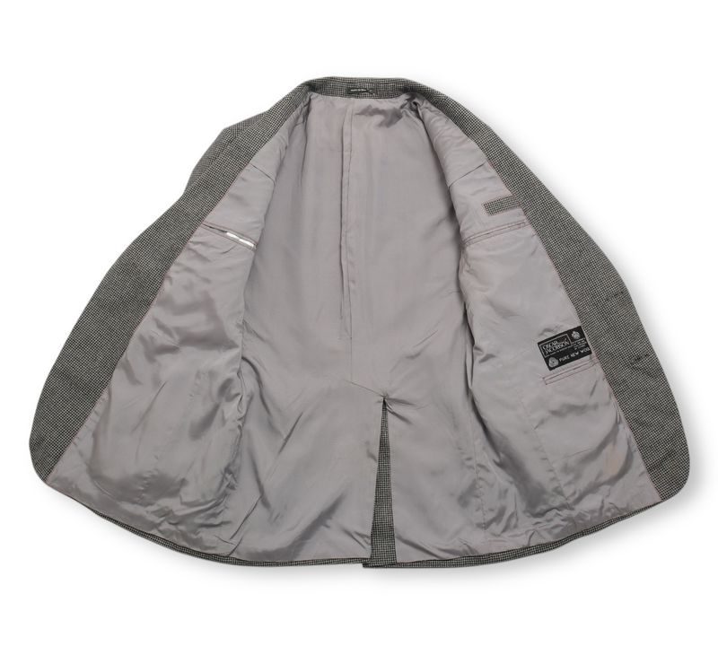 Grey Houndstooth Sports Jacket, Made in Sweden