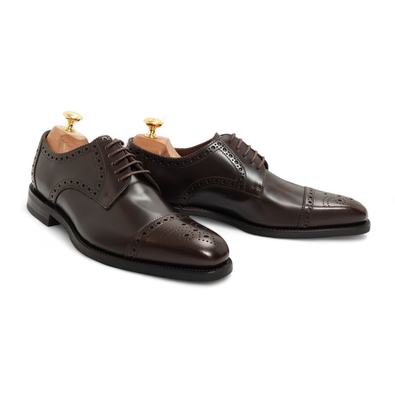 Chocolate Brown Brouge Derbies