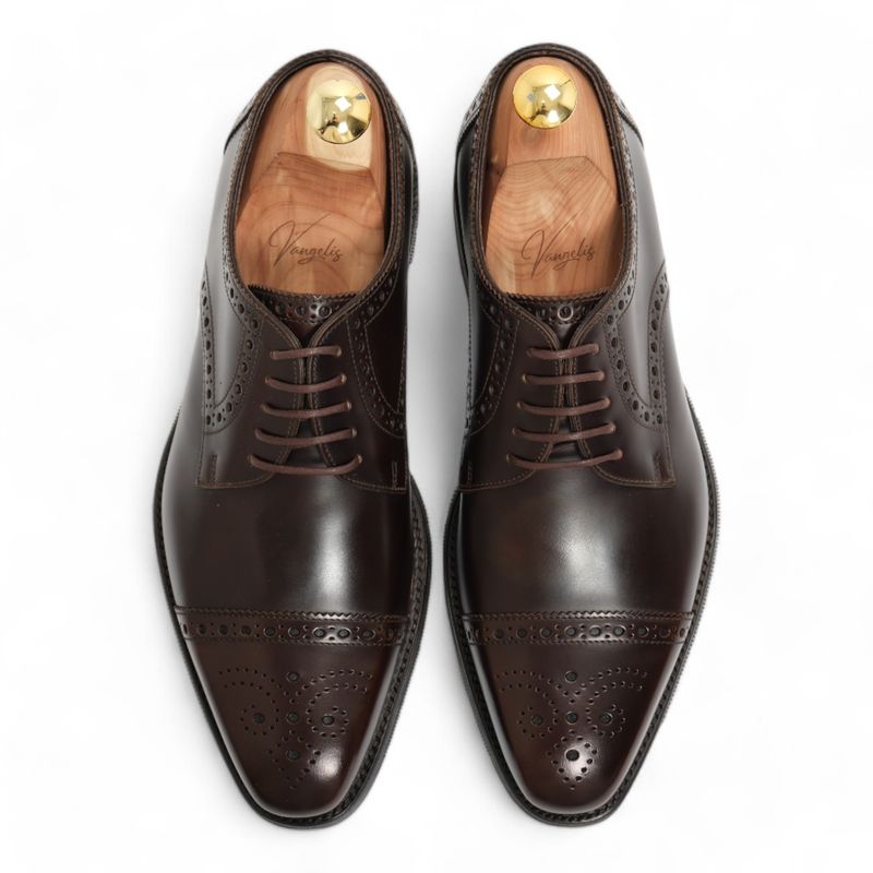 Chocolate Brown Brouge Derbies