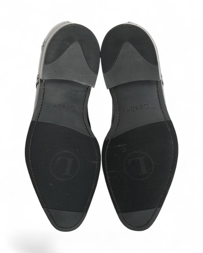 Black Leather Brouge Derbies