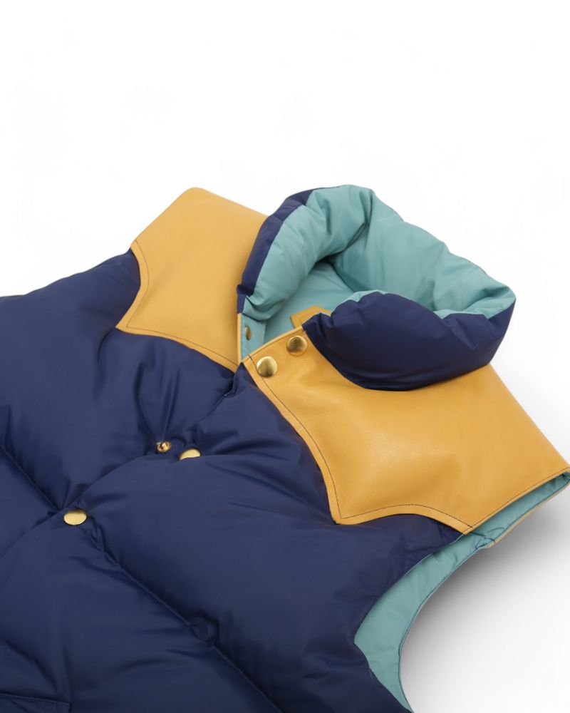 Dark Blue Featherbed Down Vest