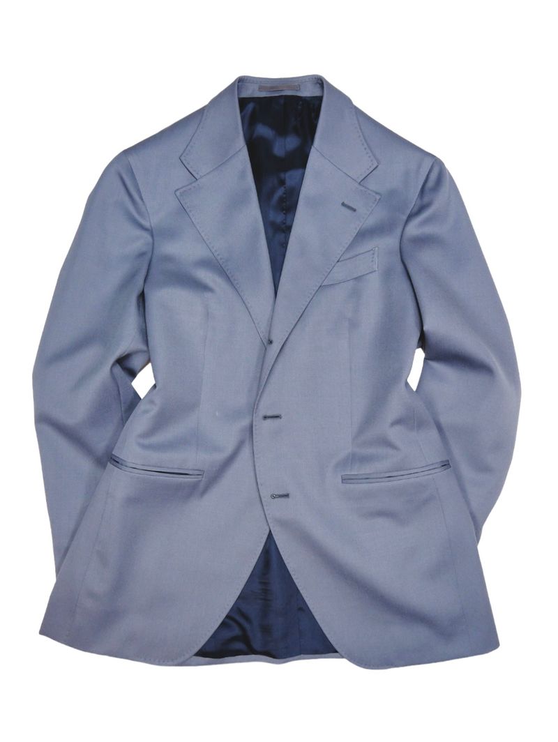 Pigeon Blue Worsted Huddersfield Wool Suit