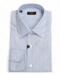 White/Blue Striped Twill Shirt