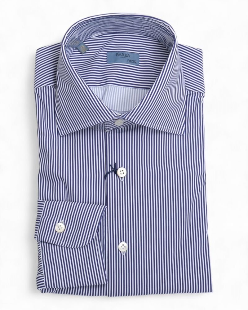 Navy/White Active Stretch Shirt