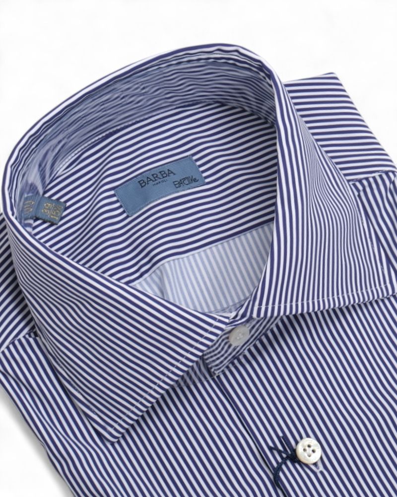 Navy/White Active Stretch Shirt