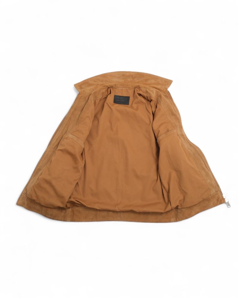 Dark Camel Suede Flight Jacket