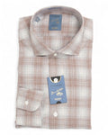 Brown/Beige Checked Flannel Shirt