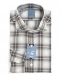 Grey/Beige/Cream Checked Flannel Shirt