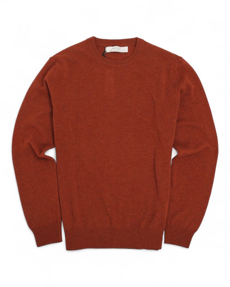 Rust Lambswool Crewneck Knit