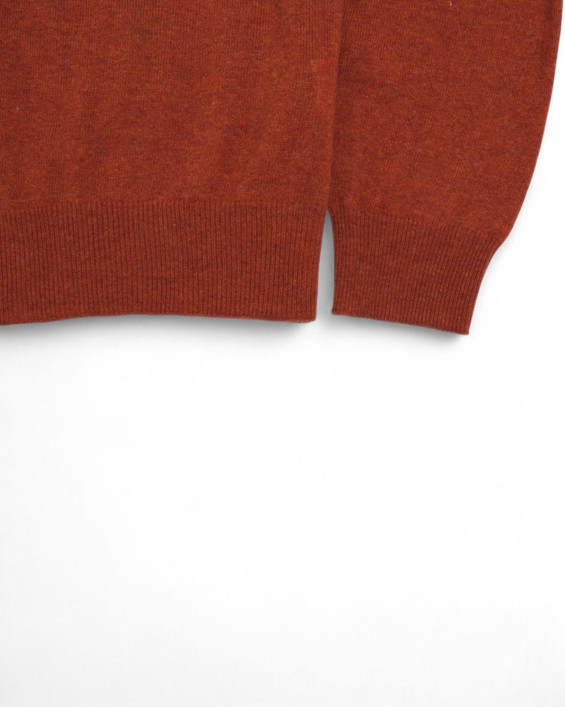Rust Lambswool Crewneck Knit