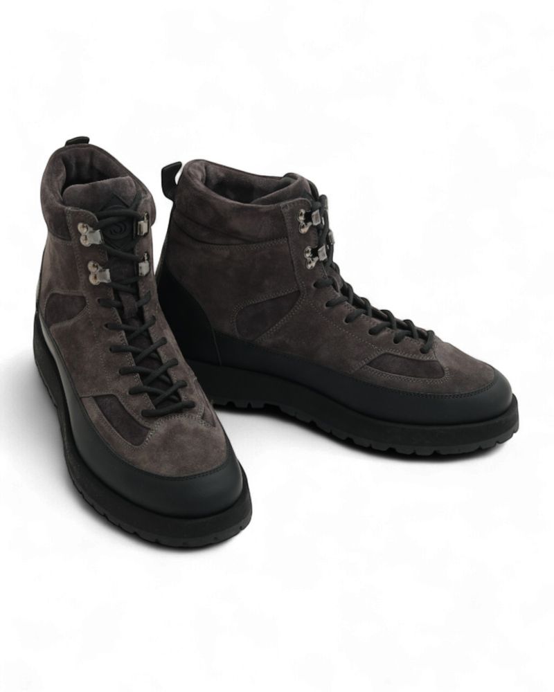 Faded Black Suede Berg Boots