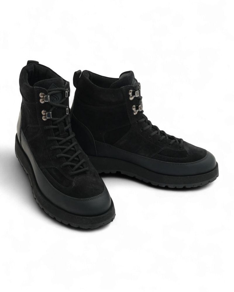 Black Suede Berg Boots