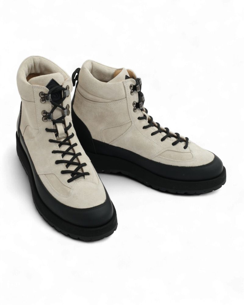 Ivory Suede Berg Boots