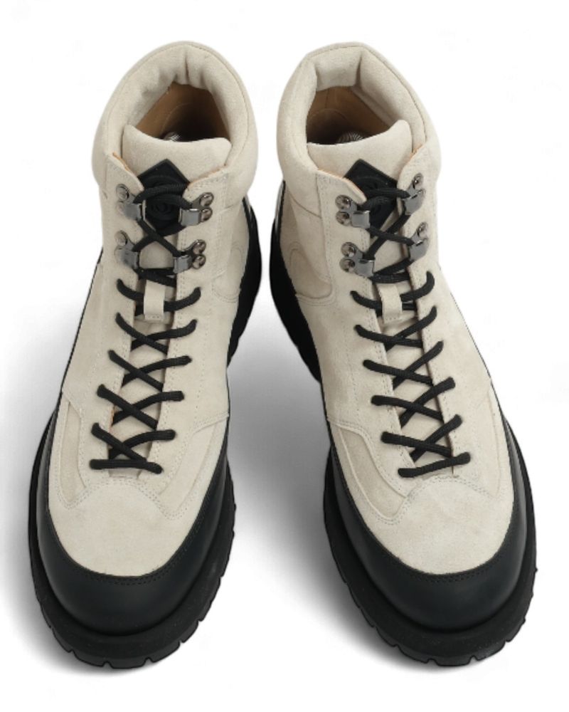 Ivory Suede Berg Boots