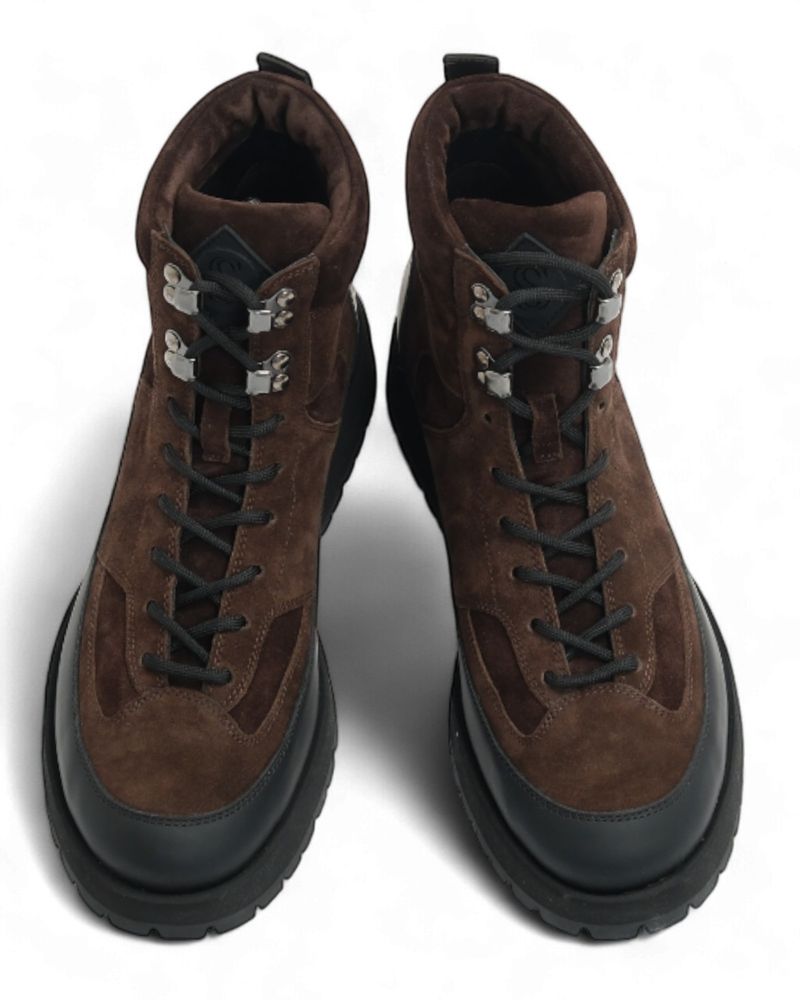 Dark Brown Suede Berg Boots