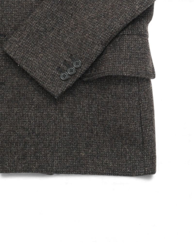 Dark Grey Mini Check Peacoat