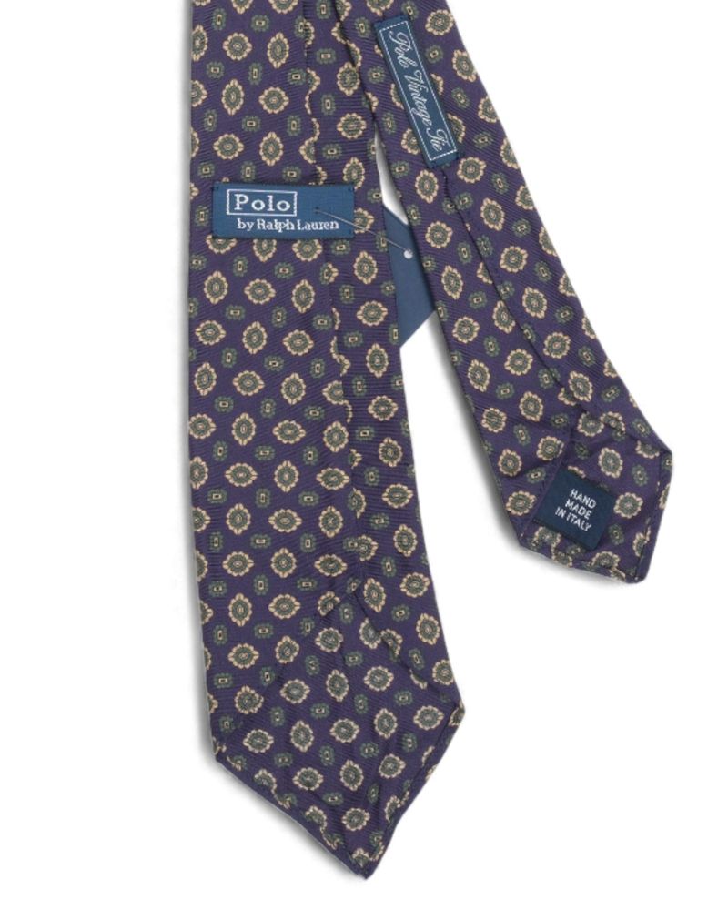 Purple Floral Silk Tie
