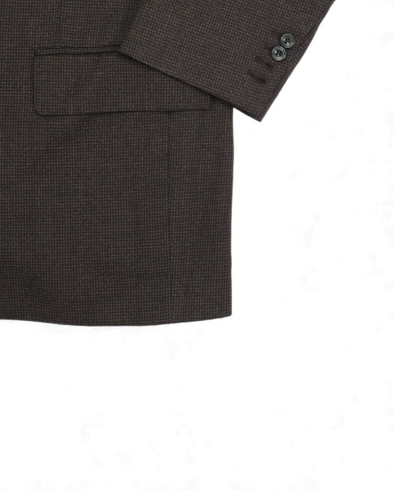 Brown Puppytooth Sports Jacket