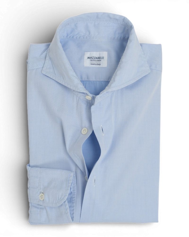 Powder Blue Poplin Shirt