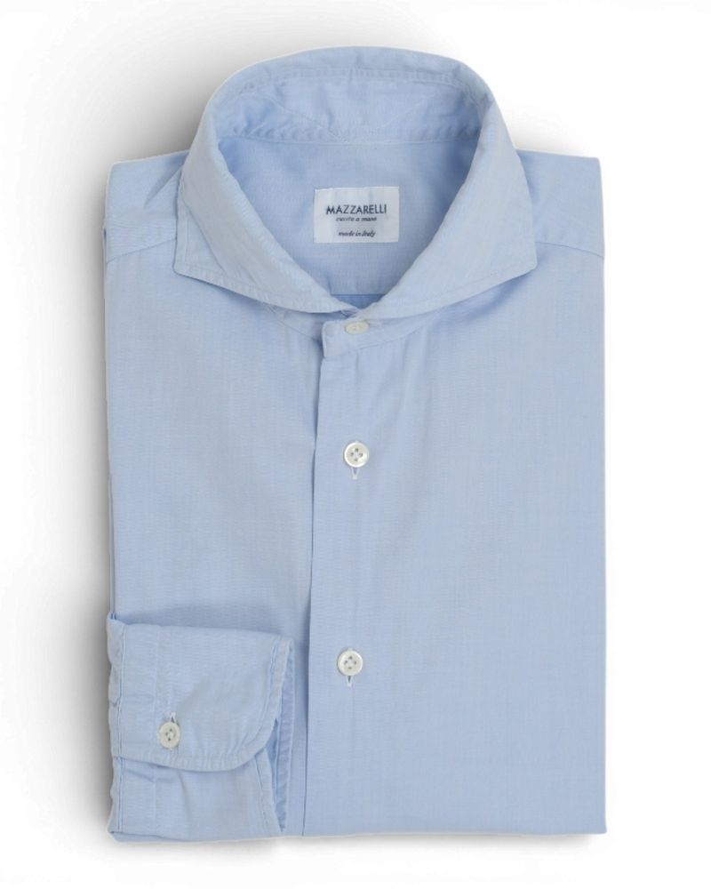 Powder Blue Poplin Shirt