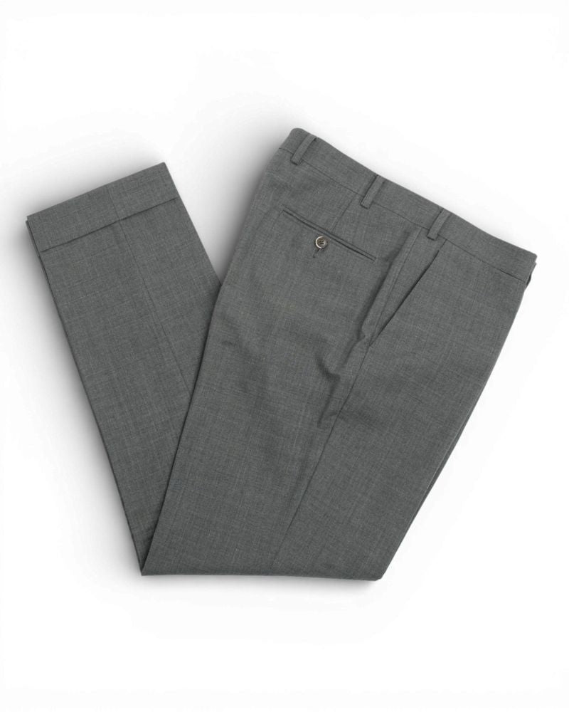 Dark Grey Super 120´s Wool Trousers