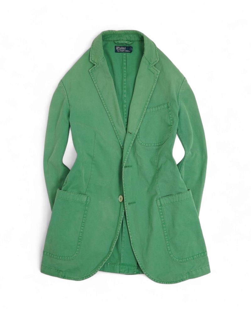 Green Cotton Sports Jacket