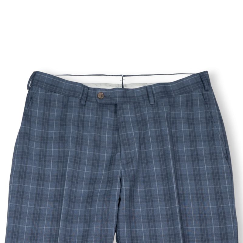 Blue Checked Super 130's Reda Wool Suit
