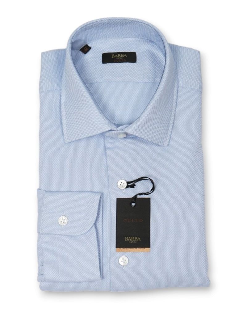 Light Blue Jacquard Shirt