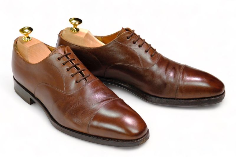 Brown Cap Toe Oxfords
