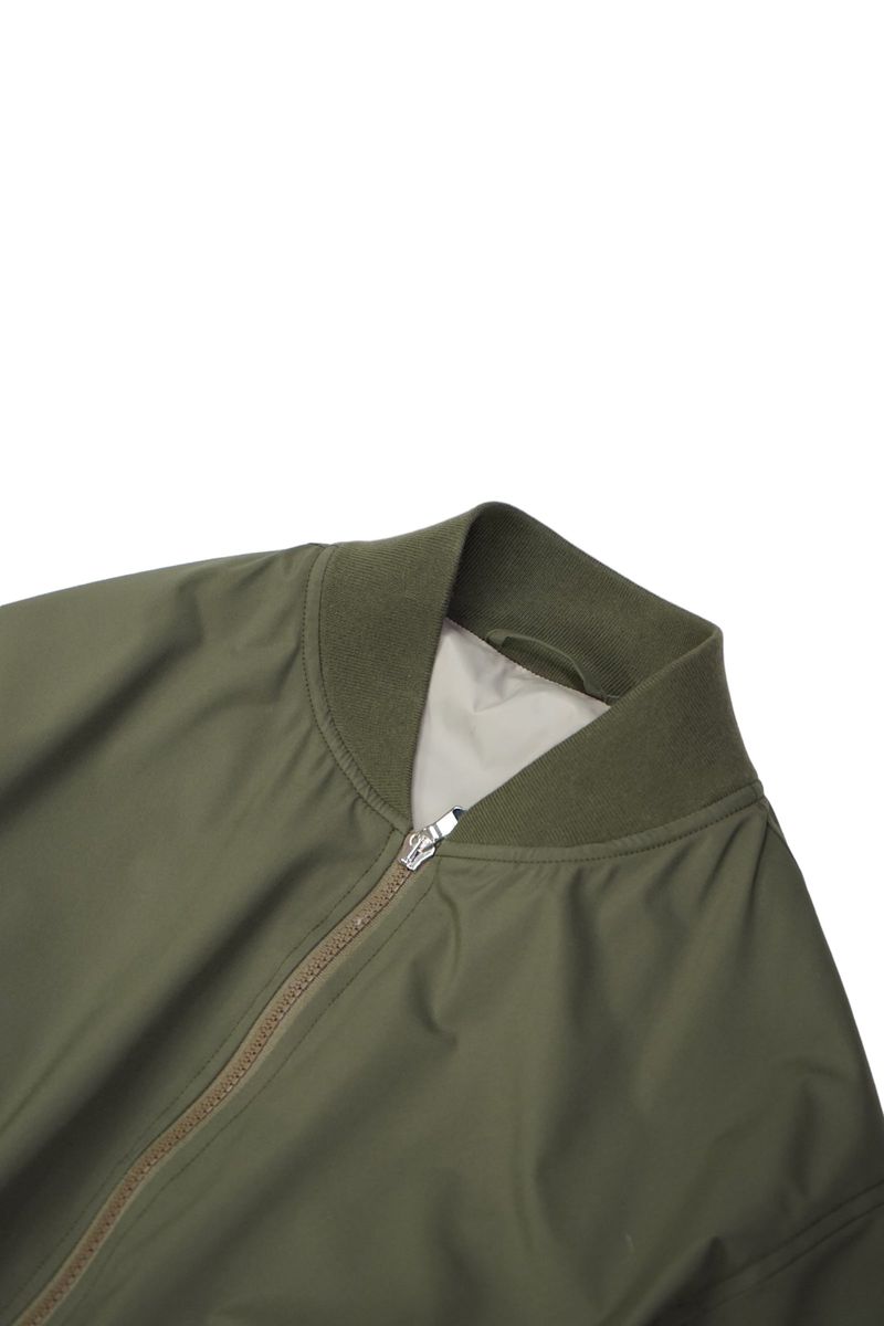 Olive Water-Repellent Packable Shell Jacket