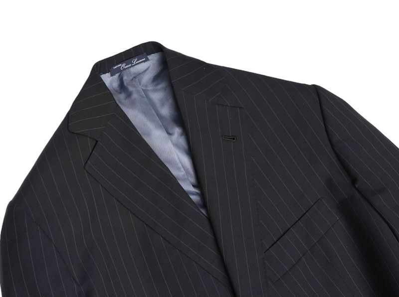 Navy Pinstripe Scabal Wool Suit