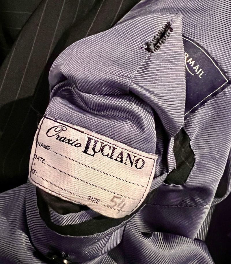 Navy Pinstripe Scabal Wool Suit