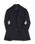 Navy Hopsack Wool Sports Jacket