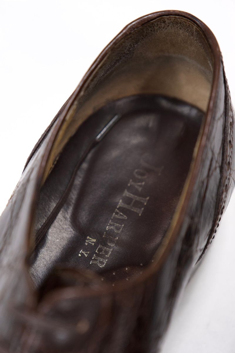 Joy Harper NY - Brown Crocodile Cap Toe Oxfords US 8,5 / EU 42