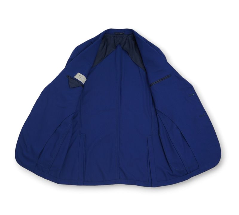 Cobalt Blue Wool Sports Jacket