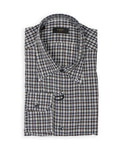 Blue/Brown/White Checked BD. Flannel Shirt