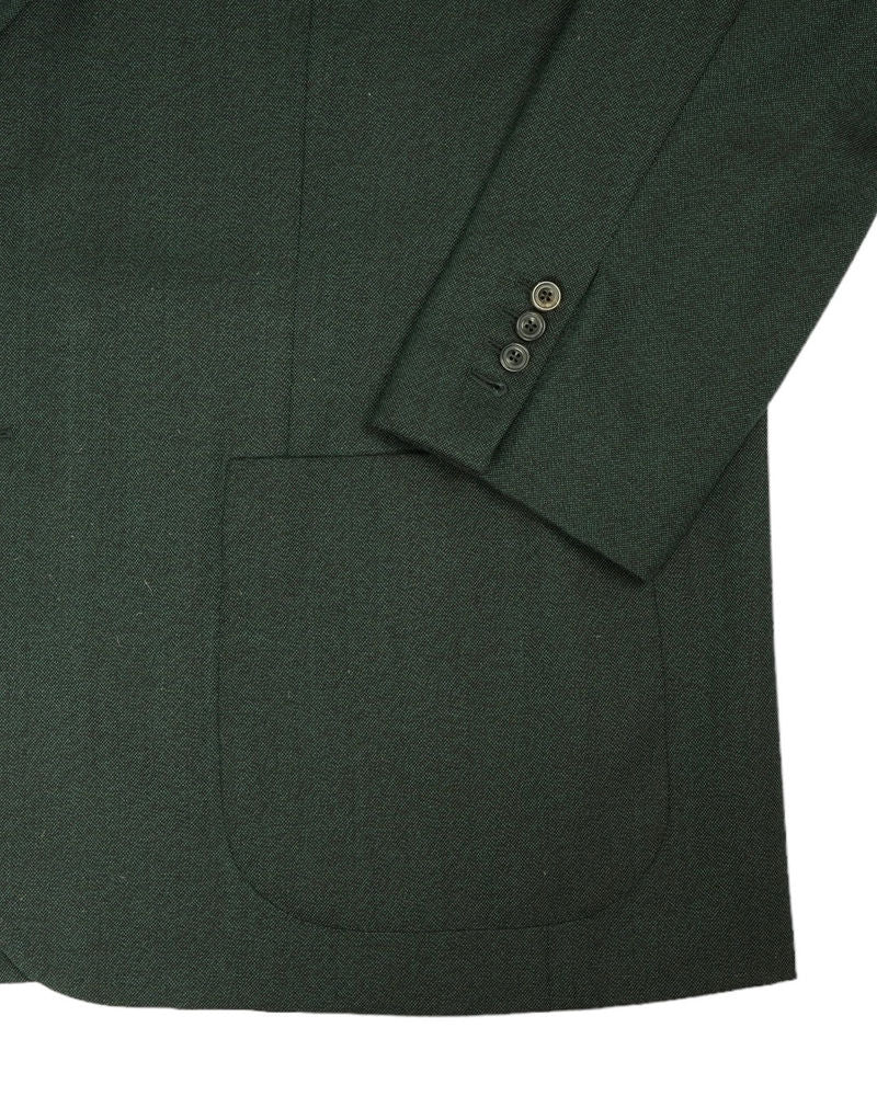 Dark Green Wool Sports Jacket